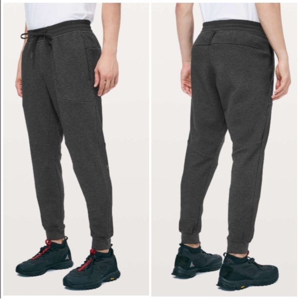 Lululemon At Ease Jogger Heathered Black Gray Size Medium M5642S